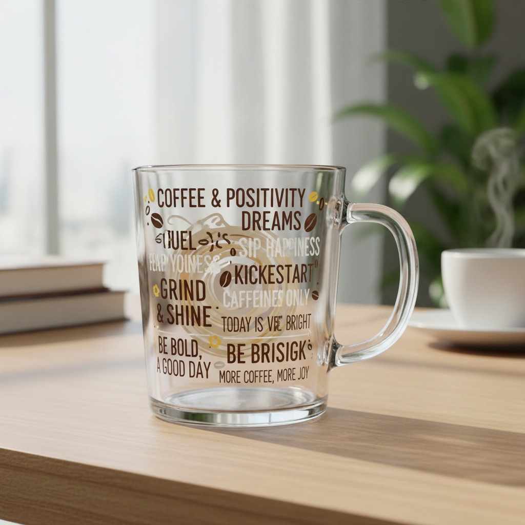 taza de vidrio